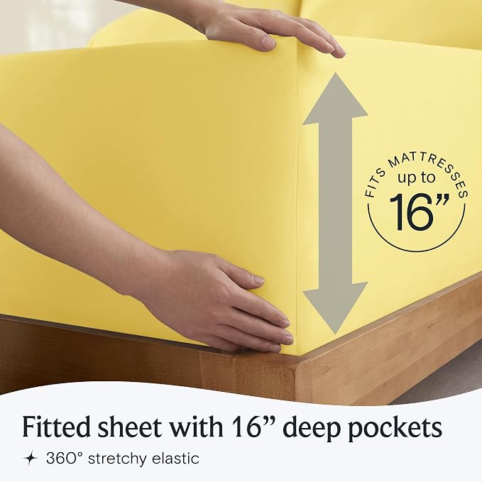 LuxClub 3 PC Twin Sheet Set, Deep Pockets Wrinkle Free Cooling Bed Sheets Hotel - Image 6