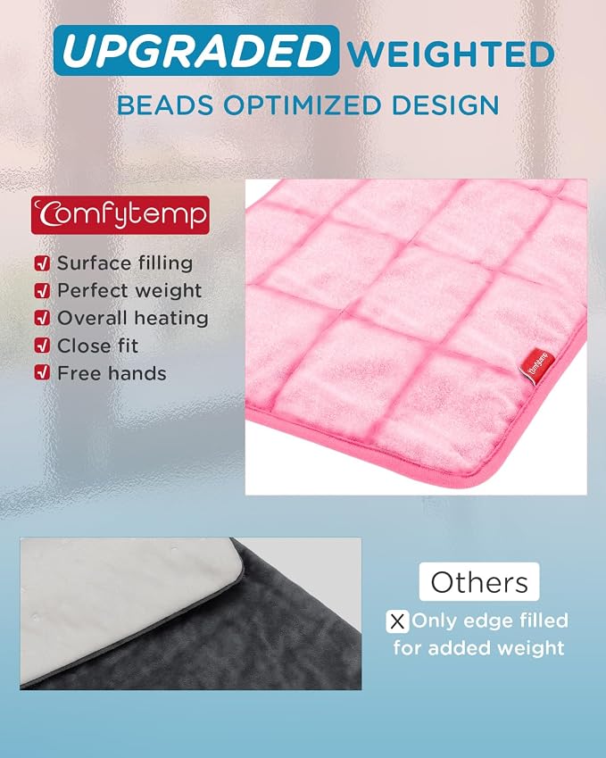 Comfytemp Weighted Heating Pad for Back & Period, FSA Eligible Electric Heat Pad - Image 6