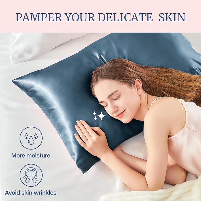 BEDELITE Satin Pillowcase for Hair and Skin, Super Soft and Cooling Similar to - Image 3
