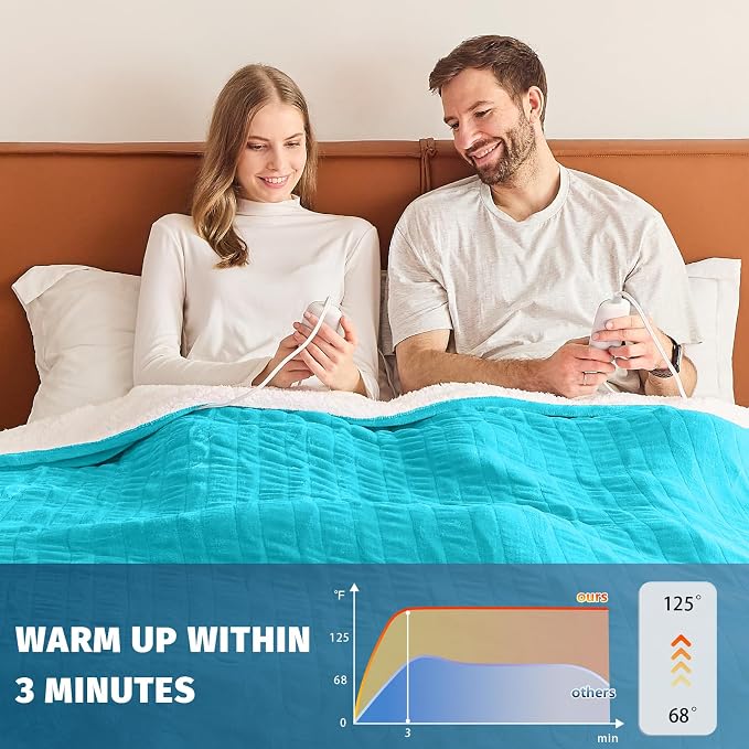 Heated Electric Blanket Queen Size - Image 4