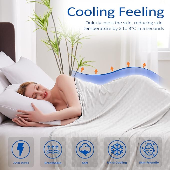 Topcee Cooling Blanket, Summer Cooling Blankets - Image 2