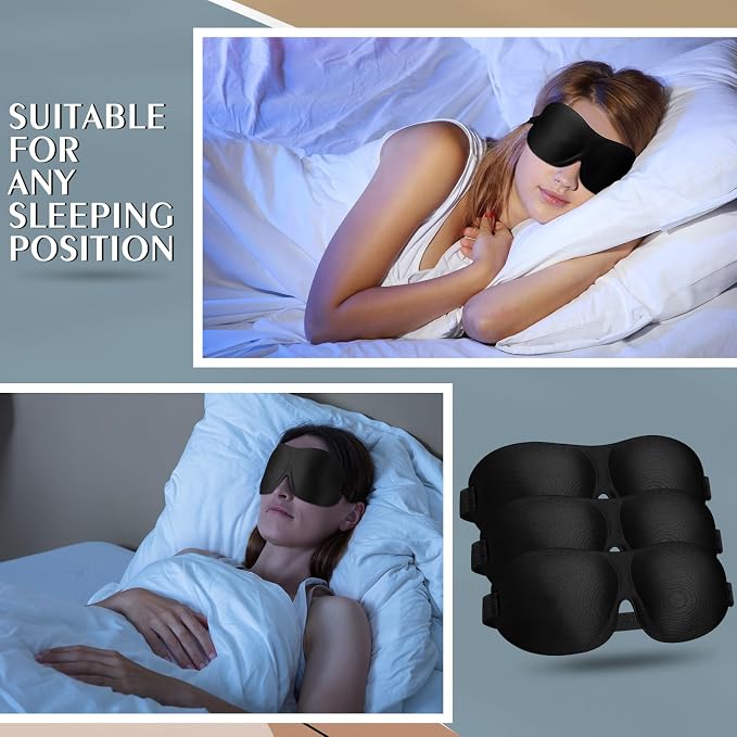 Bonuci 20 Pack Sleep Mask Blackout 3D Eye Mask - Image 6