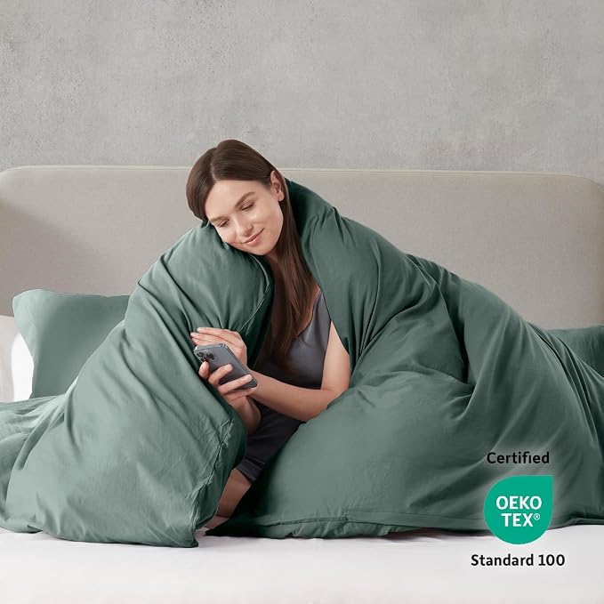 Nestl Forest Green Duvet Cover Queen Size - Image 3
