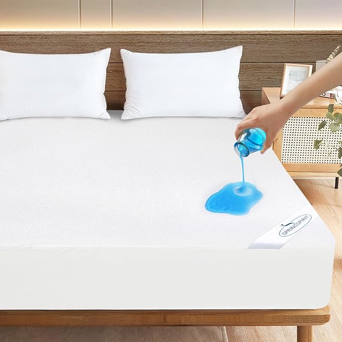 Twin XL Mattress Protector Waterproof Breathable Terry Premium Fitted up to by SpringspiritBedding