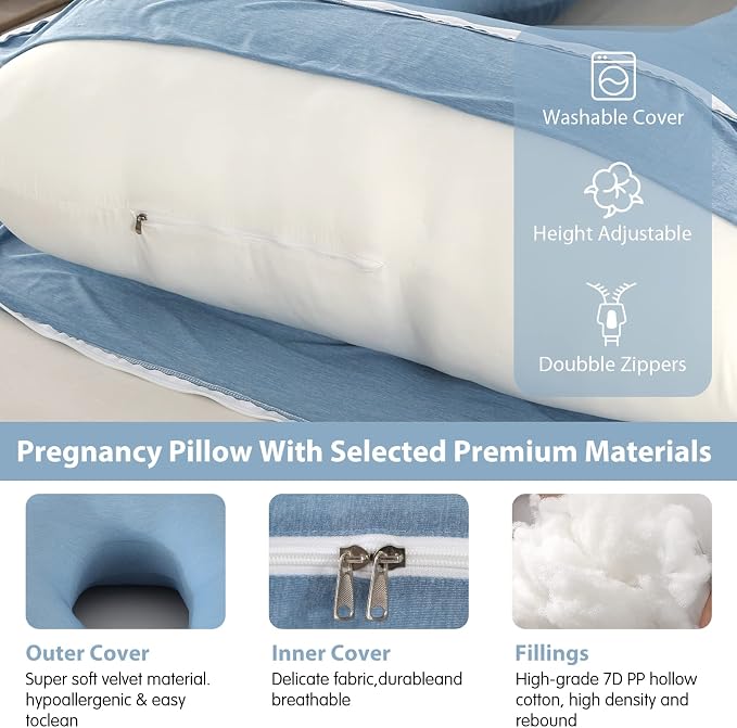 U-Shaped Full Body Pregnancy Pillow - Image 7