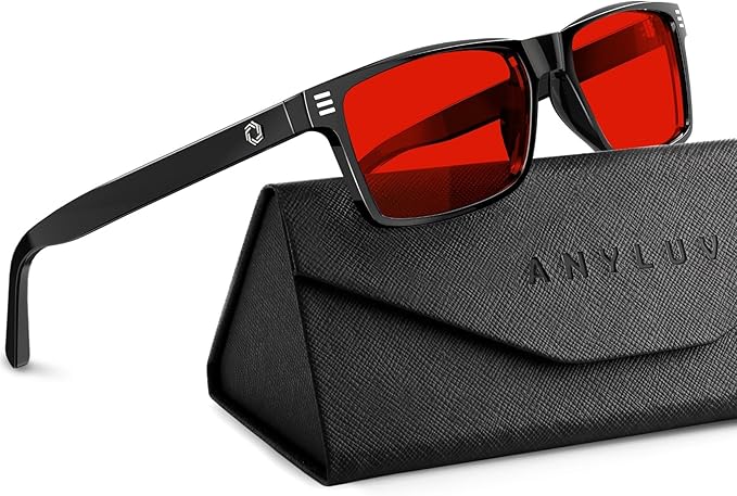 ANYLUV Blue Light Glasses Men Woman, Eye Strain Relief Eye Protection by ANYLUV
