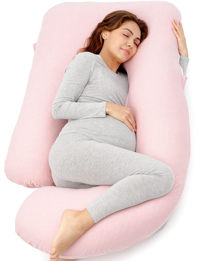 Momcozy Pregnancy Pillows for Sleeping, U Shaped Full Body Maternity Pillow for by Momcozy
