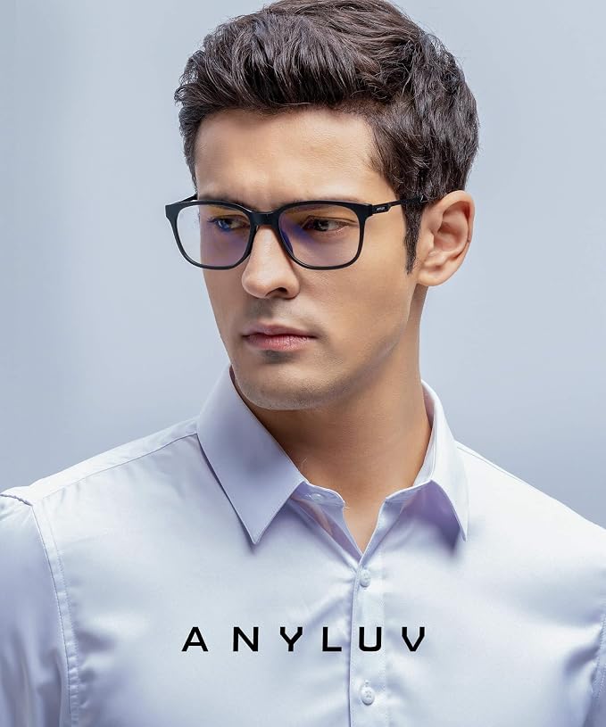 ANYLUV Blue Light Glasses for Men, Lightweight Computer Gaming Glasses - Image 2