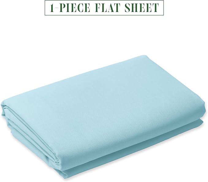 Luxury Flat Sheet on Amazon Elegant Comfort Wrinkle-Free 1500 Premier Hotel - Image 2