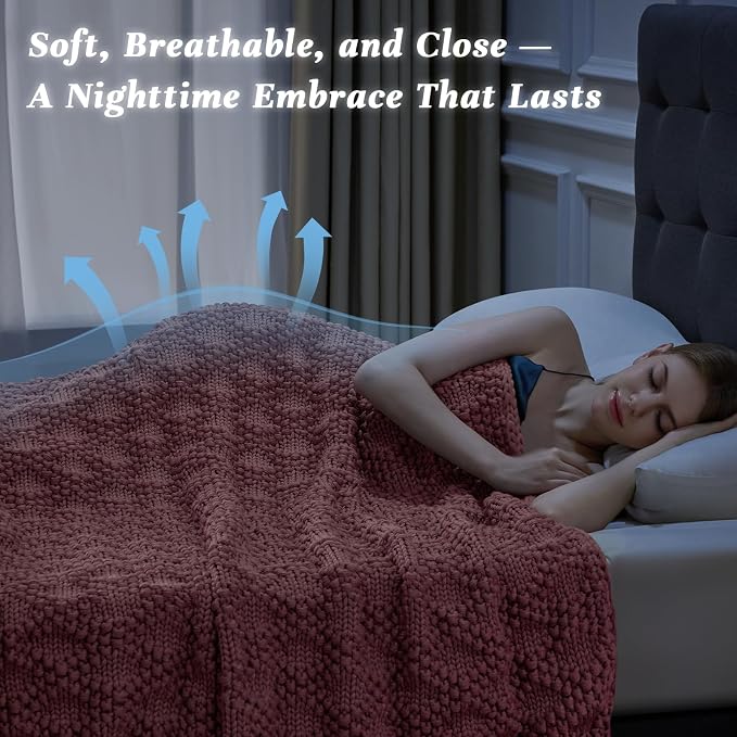 Anysay Knitted Weighted Blanket - Image 3