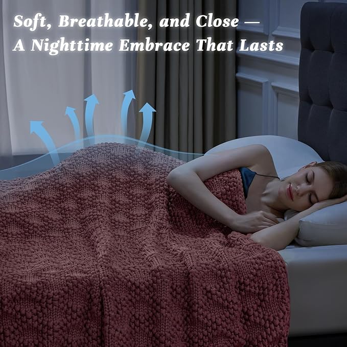 Anysay Knitted Weighted Blanket - Image 3