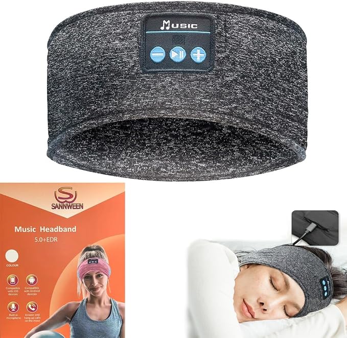 Bluetooth Headphones, Sleep Headphones Headband Wireless - Image 2