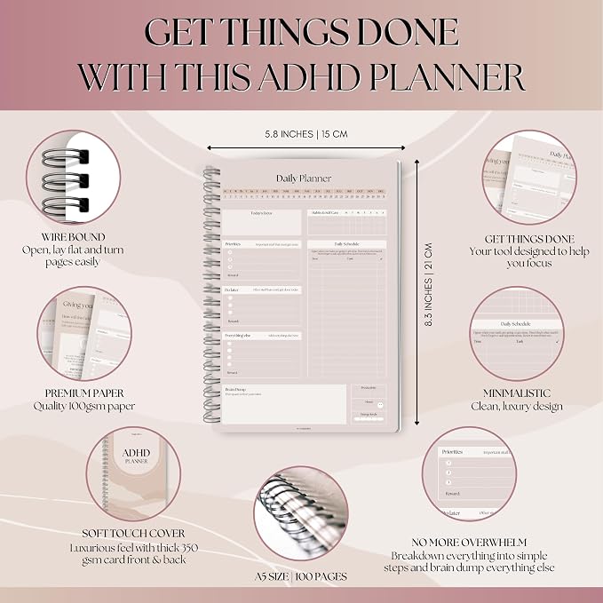 ADHD Daily Planner for Neurodivergent Adults - Image 2