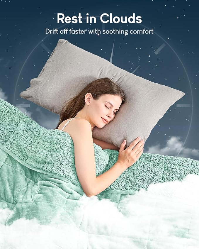 Cottonblue Weighted Blanket for Adults 15 lbs Queen Size 60x80 inches, Cozy - Image 8