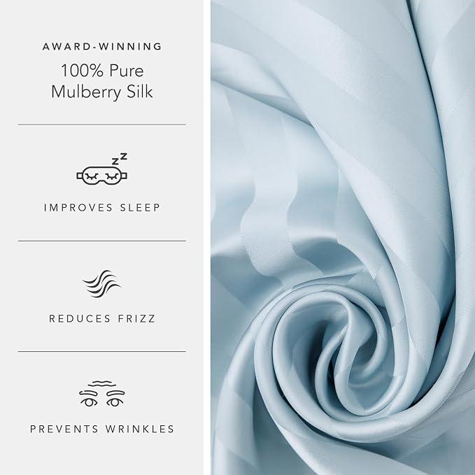 Fishers Finery 30mm 100% Pure Mulberry Silk Pillowcase, Quality Tested - Image 5