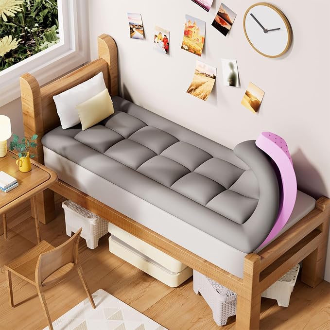 BDEUS Dual Layer 5 Inch Memory Foam Mattress Topper Twin XL Size by BDEUS