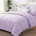 CozyLux Queen Comforter Set Lavender, 7 Pieces Bed in a Bag, Light Purple by CozyLux