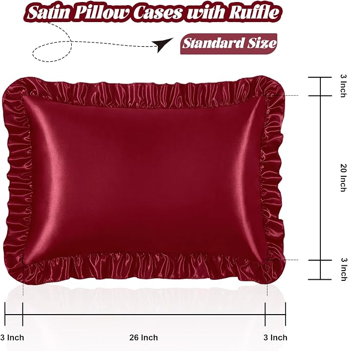 Homiest Ruffle Satin Pillowcase - Image 3