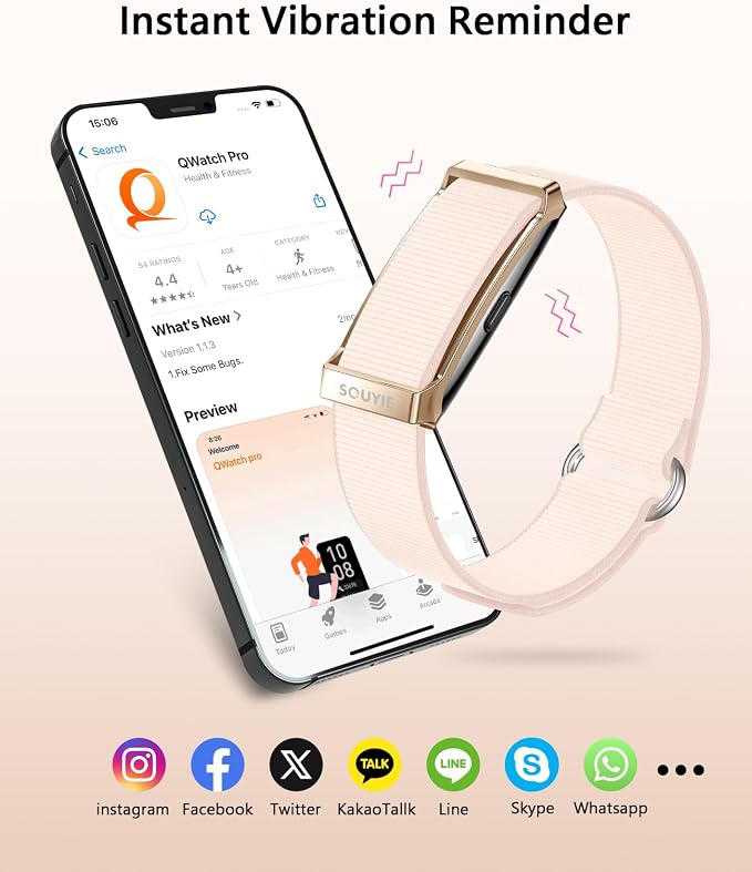 Smart Bracelet for Women, Wearable Health Activity Fitness Trackers, 24H Sleep - Image 5