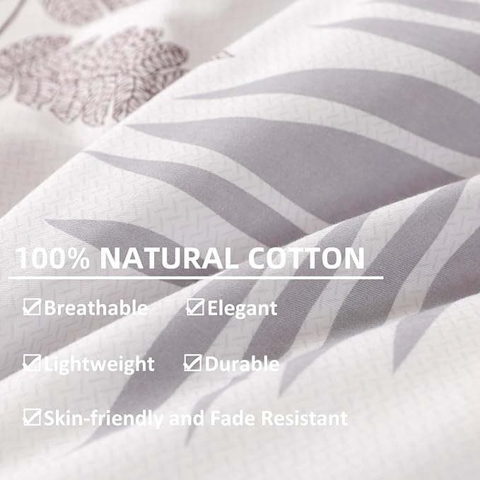 OAITE Duvet Cover Set, 100% Cotton Comforter Cover - Image 5