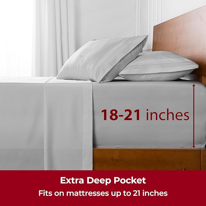 Mellanni Extra Deep Full Sheets - Image 6