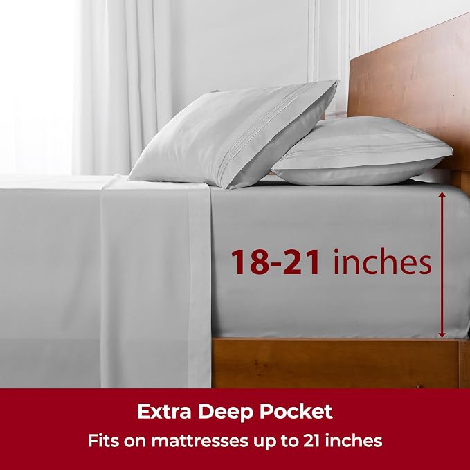Mellanni Extra Deep King Sheets - Image 6