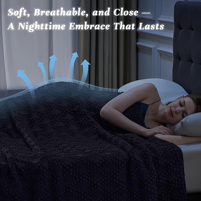 Anysay Knitted Weighted Blanket - Image 3