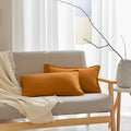 Simple&Opulence 100% Linen Lumbar Pillow Cover 12 x 20 Inches Set of 2 by SimpleOpulence