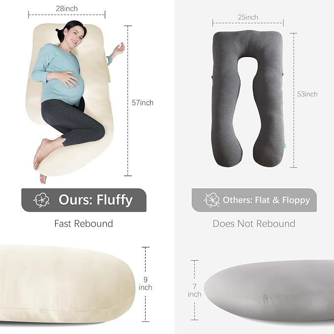 MOON PARK Pregnancy Pillows for Sleeping - Image 7