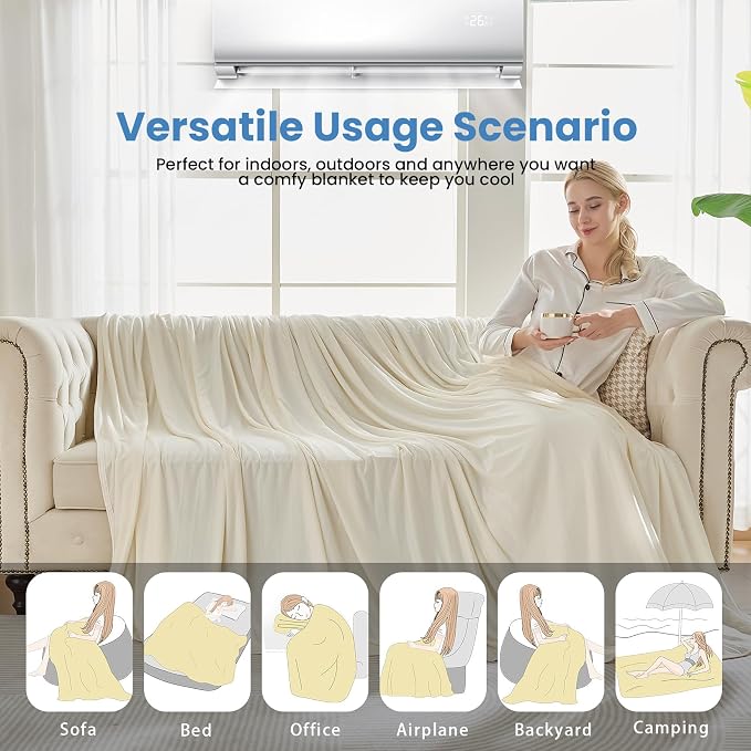 OIGAE Cooling Blanket for Hot Sleepers - Image 7