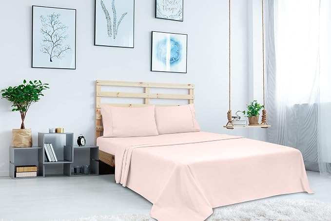 Royale Linens 2 Pack Bulk Flat Sheet Set - Image 5