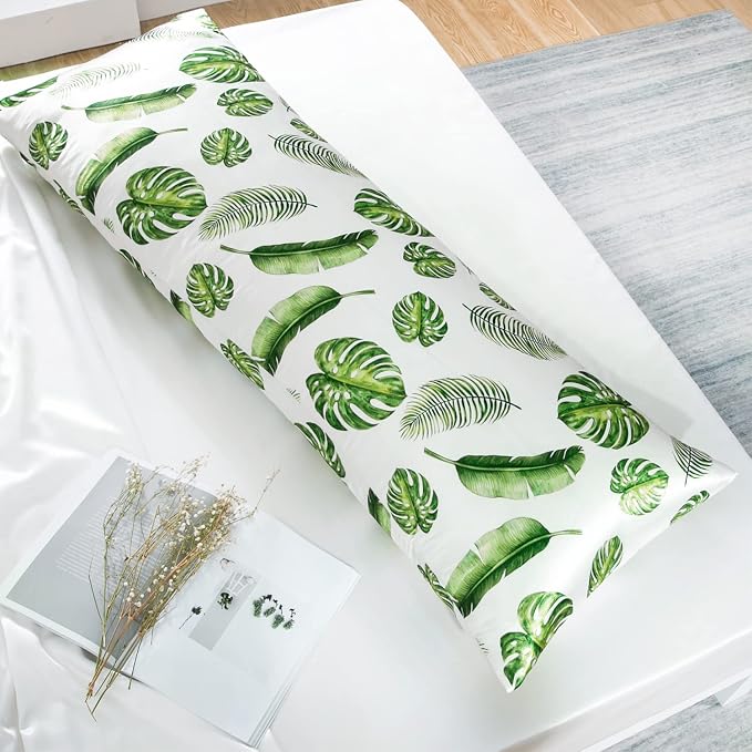 MR&HM Satin Body Pillow Cover, Soft and Breathable Body Pillow Case - Image 6