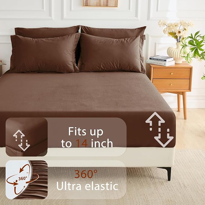 MUXHOMO 7 Pieces King Comforter Set, Soft Bed in a Bag King Size, All Season - Image 6