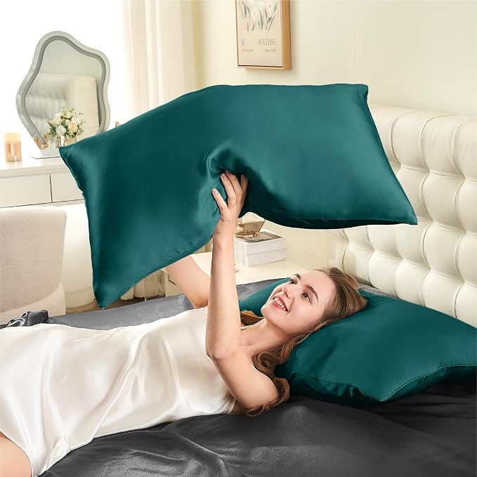 INFIIXSO Mulberry Silk Pillow Cases King Size Set of 2, Silk Pillowcase - Image 7