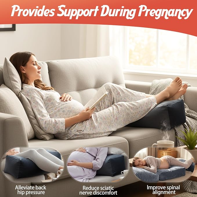 Pregnancy Pillows for Sleeping, 45.3 Inch Pregnancy Massage Pillow Full Body - Image 6