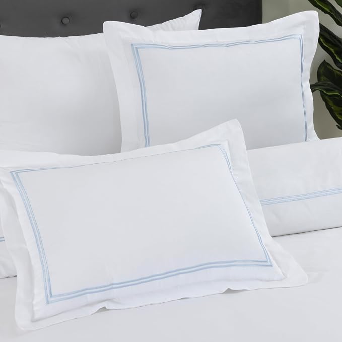 Dreamology White Duvet Cover Luxury Hotel Quality Bedding Set 100% Cotton - Image 6