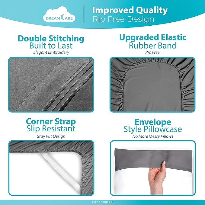 DREAMCARE California King Sheet Sets - Image 5