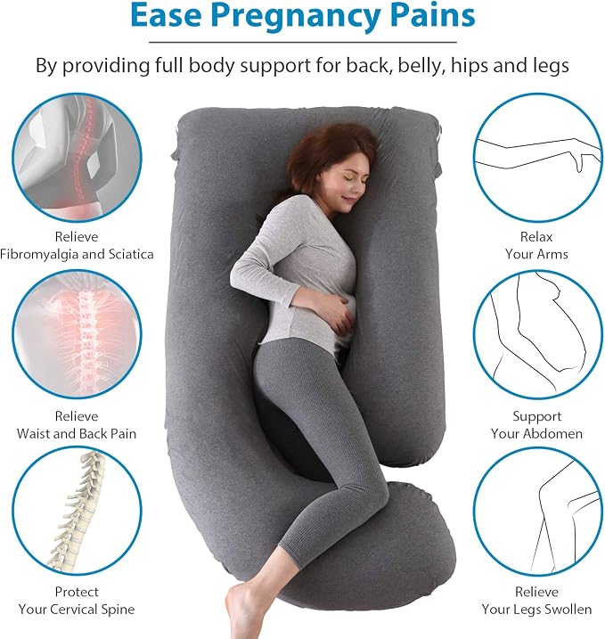 Victostar Pregnancy Pillow, 57 inches U Shaped Maternity Pillow - Image 2