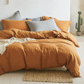 Simple&Opulence 100% Linen Duvet Cover Set 3pcs Basic Style Natural French by SimpleOpulence