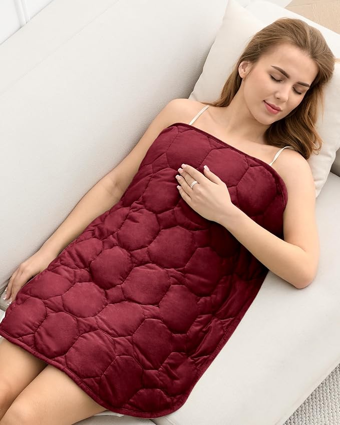 Cottonblue Weighted Lap Blanket Pad 7 lbs 29" x 24", Cozy Luxury Crystal Velvet by Cottonblue