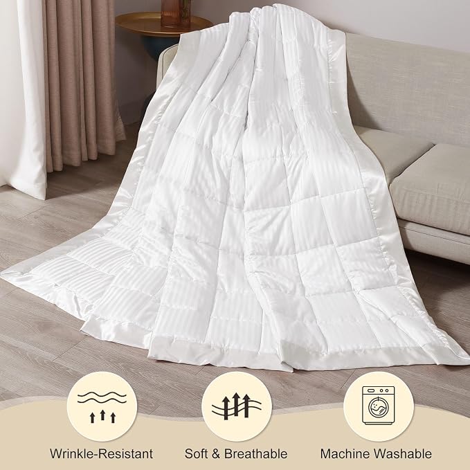 downluxe Weighted Blanket King Size, 18 lb Weighted Blanket - Image 6