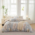 OAITE Duvet Cover Set Queen Size Floral Pattern 500 Thread Count Ultra Soft by OAITE
