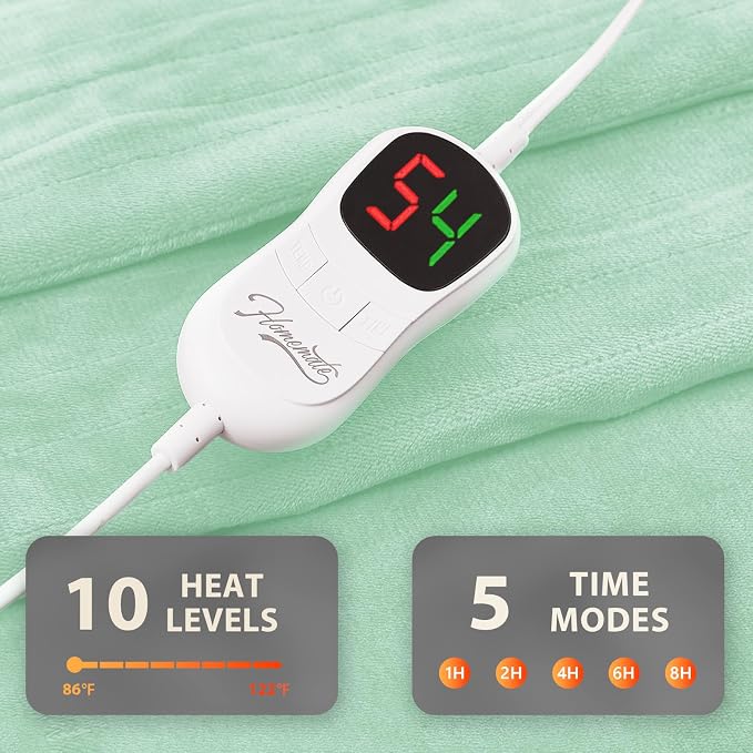 Homemate Electric Heated Blanket Twin Size - Image 4