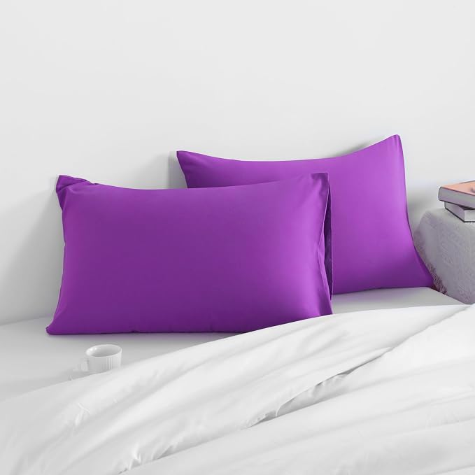 NTBAY King Pillow Cases Set of 2, 2 Pack Brushed Microfiber 20x36 Pillow Cases - Image 2