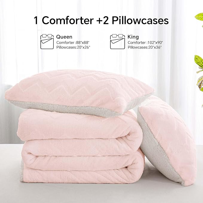 BEDELITE Fluffy King Size Comforter Set - Image 7