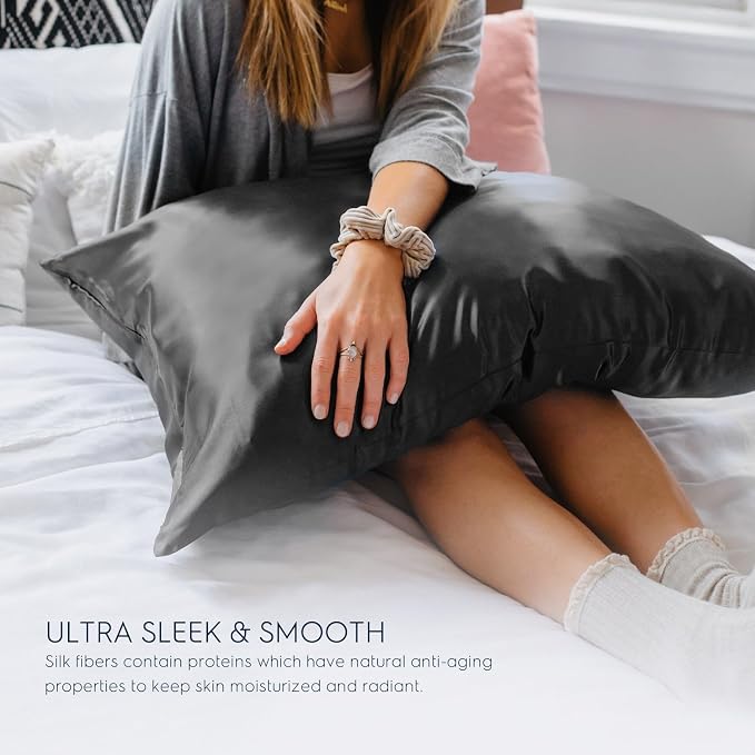 Tafts Pillow Cases - 22mm 100% Pure Mulberry 6A Silk Pillowcase - Image 4