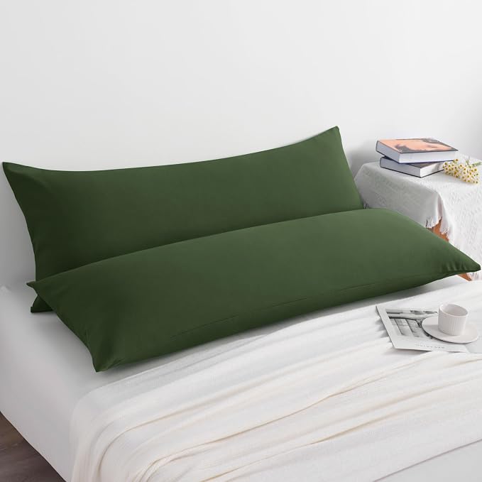 NTBAY Body Pillow Cases Set of 2, 2 Pack Brushed Microfiber 20x54 Pillow Cases - Image 5
