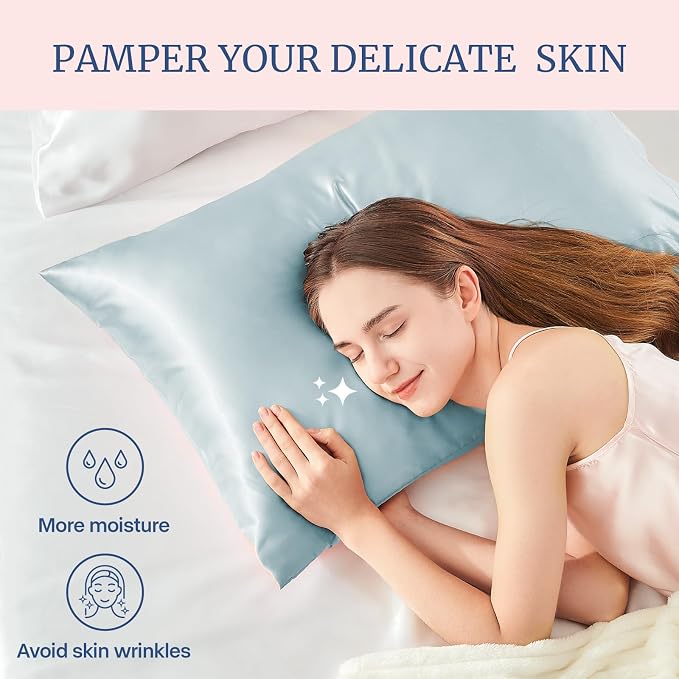 BEDELITE Satin Pillowcase for Hair and Skin, Super Soft and Cooling Similar to - Image 3