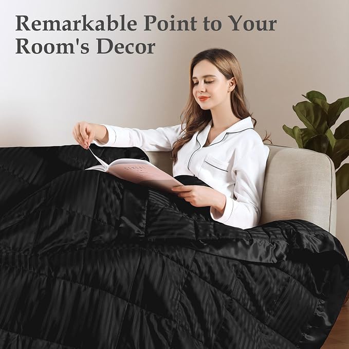 downluxe Weighted Blanket King Size, 18 lb Weighted Blanket - Image 7