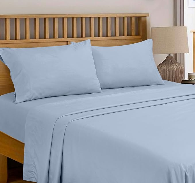 Royale Linens 300 Thread Count 100% Long Staple Combed Cotton Flat Sheet - Image 7